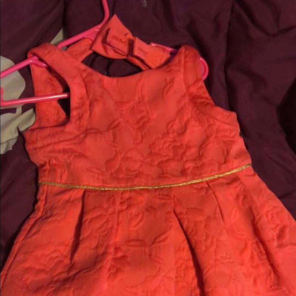 Pink and gold dress